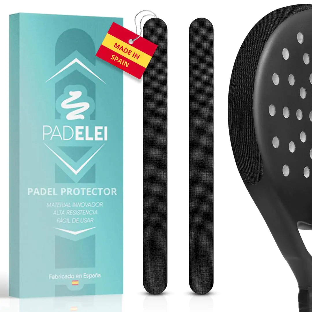 Padel Frame Protector - Black Padel Racket Protector (2-Pack) - Padel Accesories - Racket Protector - Easy to Replace - Designed and Made in Spain - Dimensions 370 x 35 mm